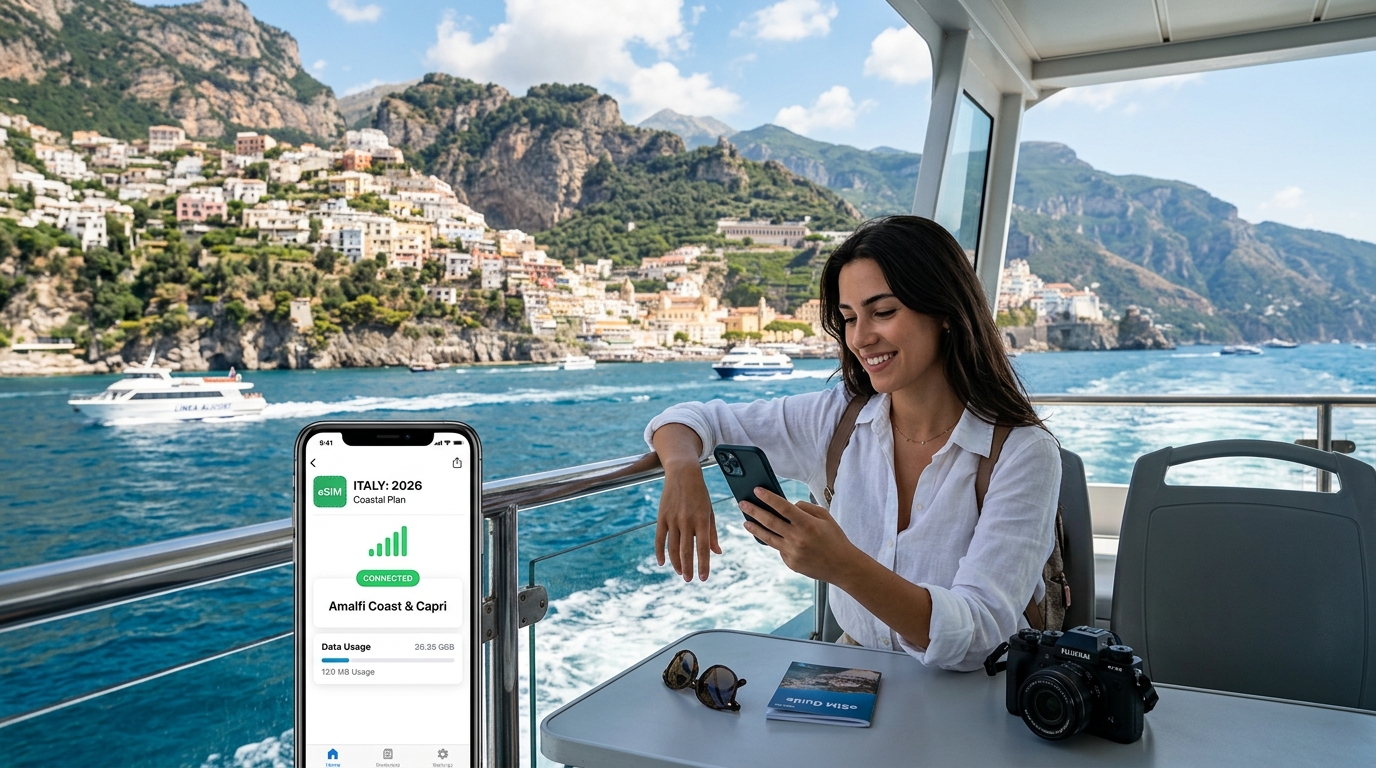 Navigating Amalfi Coast & Capri Ferries: The Complete 2026 Italy Coastal Travel eSIM Guide