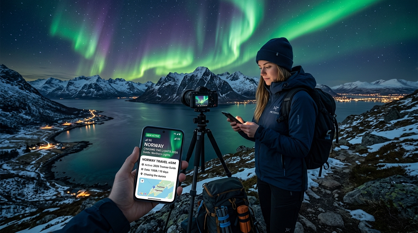 Chasing the Northern Lights: 2026 Tromsø & Arctic Norway Travel eSIM Survival Guide