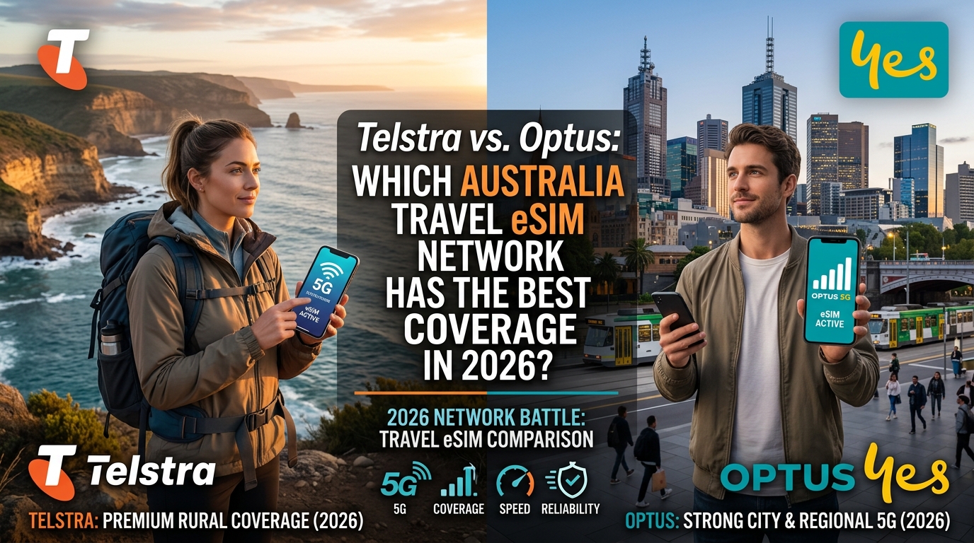 Telstra vs. Optus: Which Australia Travel eSIM Network Has the Best Coverage in 2026?