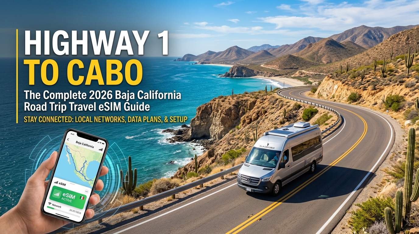 Highway 1 to Cabo: The Complete 2026 Baja California Road Trip Travel eSIM Guide