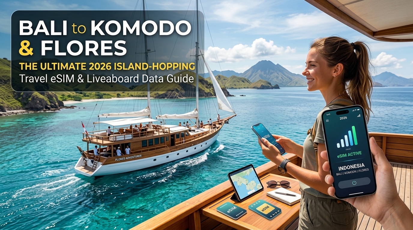 Bali to Komodo & Flores: The Ultimate 2026 Island-Hopping Travel eSIM & Liveaboard Data Guide