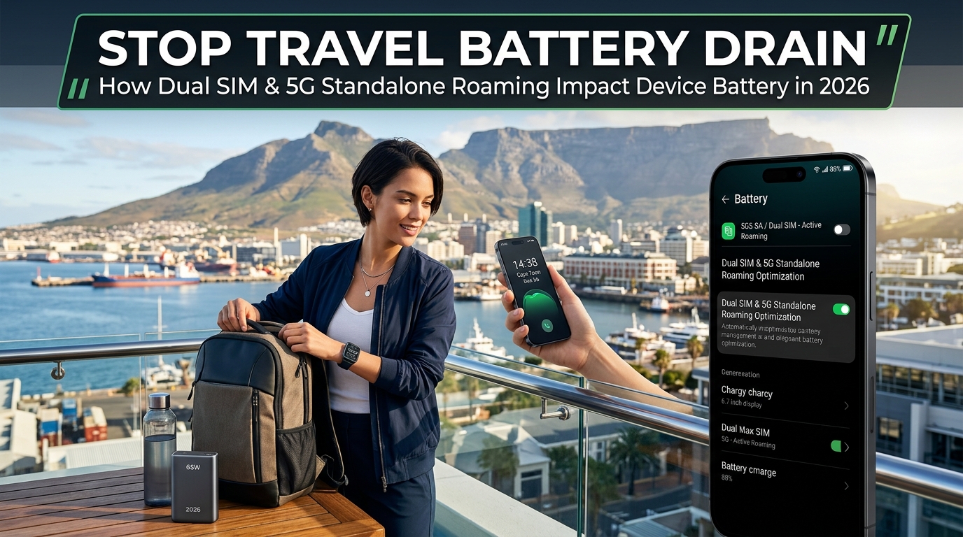 Stop Travel Battery Drain: How Dual SIM & 5G Standalone Roaming Impact Device Battery in 2026