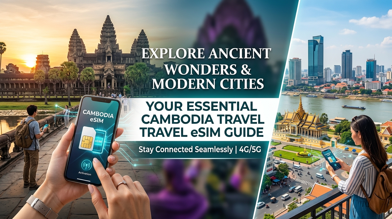 Explore Ancient Wonders & Modern Cities: Your Essential Cambodia Travel eSIM Guide