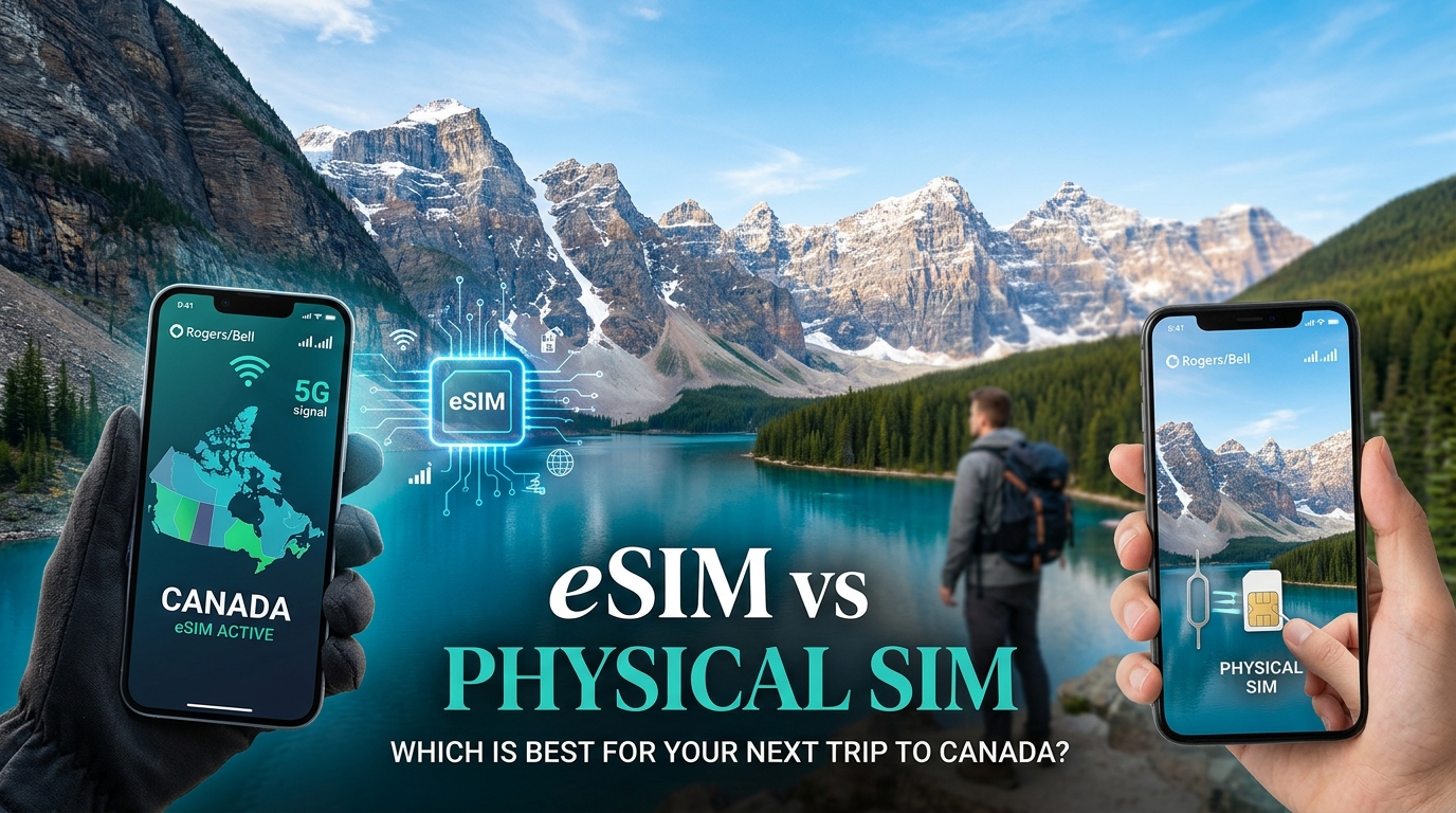 eSIM vs Physical SIM: Which is Best for Your Next Trip to Canada?