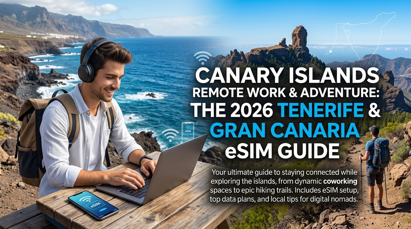 Canary Islands Remote Work & Adventure: The 2026 Tenerife & Gran Canaria eSIM Guide