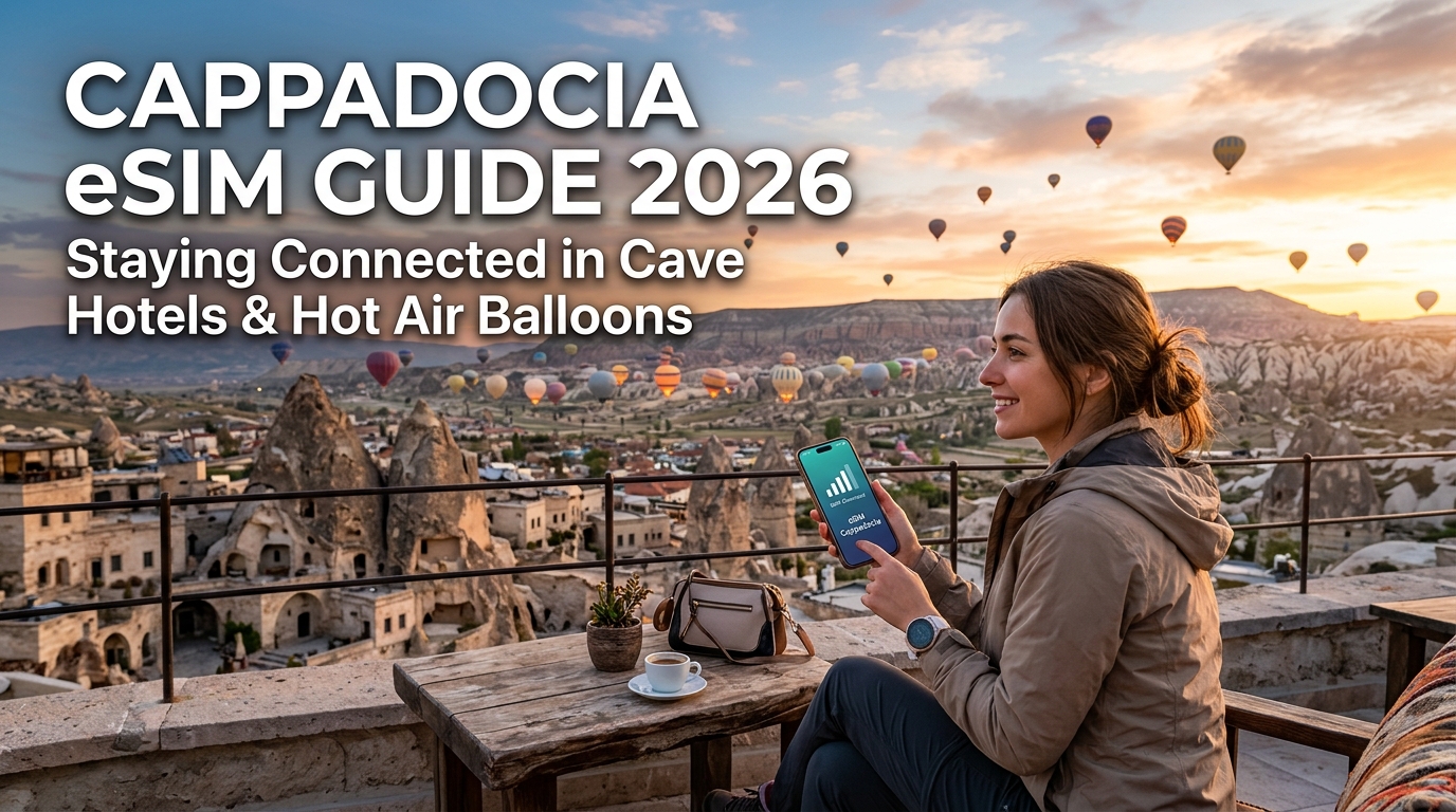 Cappadocia eSIM Guide 2026: Staying Connected in Cave Hotels and Hot Air Balloons
