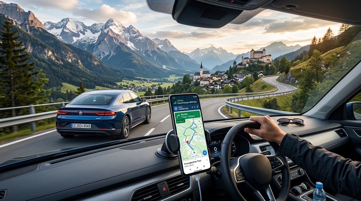The Ultimate Central Europe Road Trip: Stay Connected with eSIM Across Borders