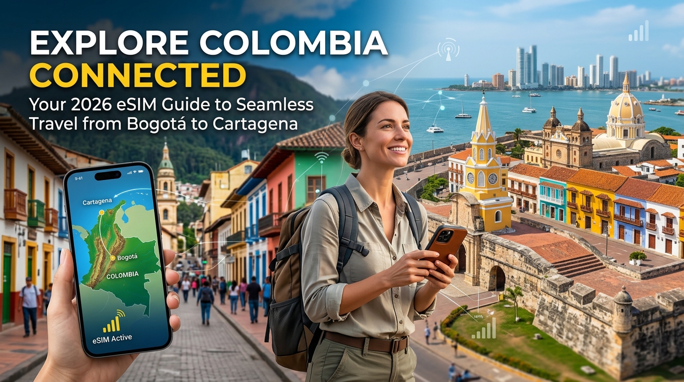 Explore Colombia Connected: Your 2026 eSIM Guide to Seamless Travel from Bogotá to Cartagena
