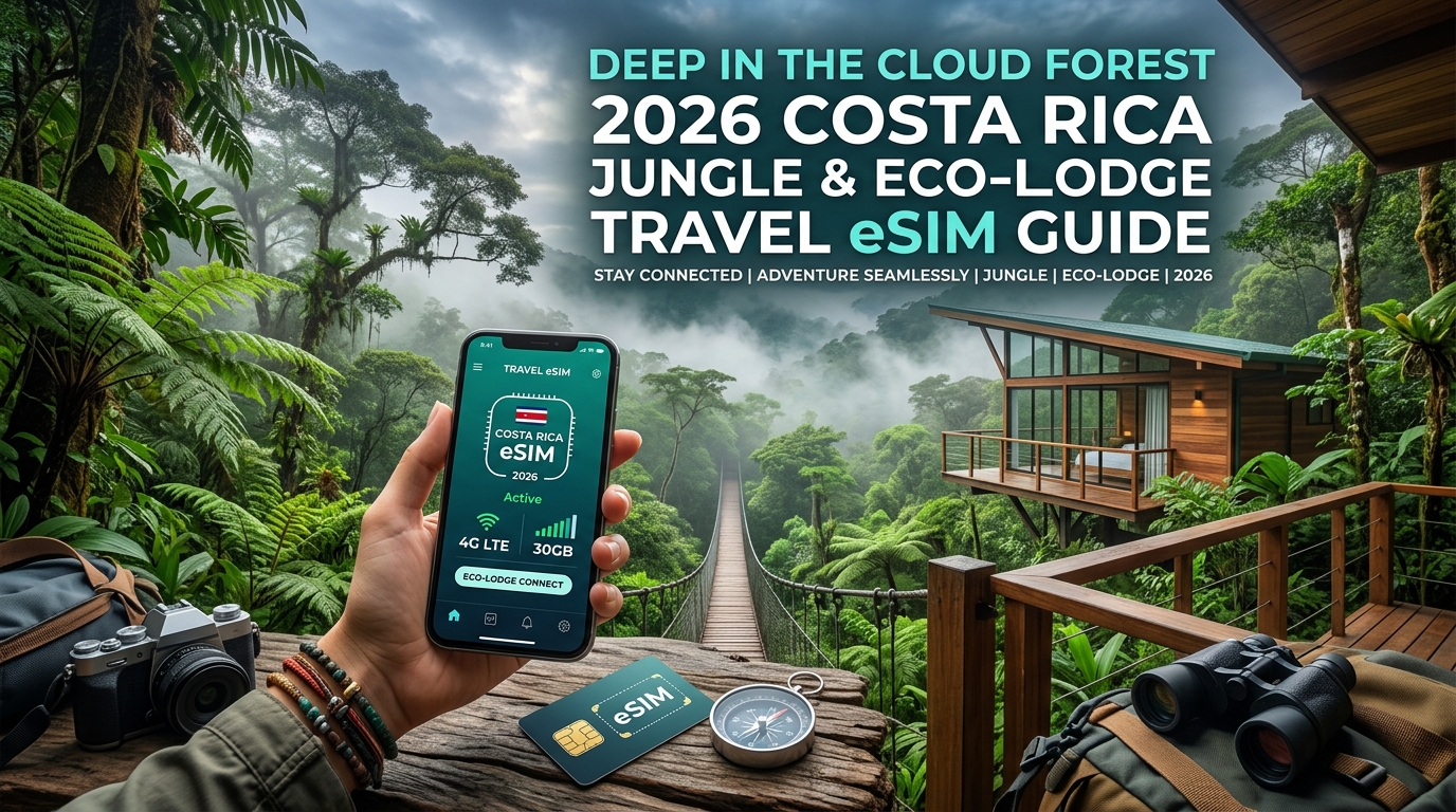 Deep in the Cloud Forest: 2026 Costa Rica Jungle & Eco-Lodge Travel eSIM Guide