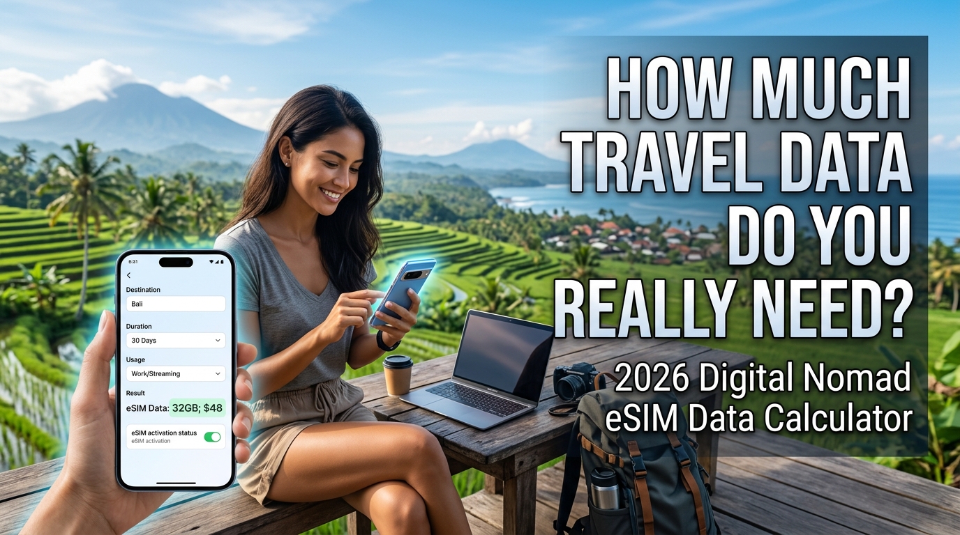 How Much Travel Data Do You Really Need? 2026 Digital Nomad eSIM Data Calculator