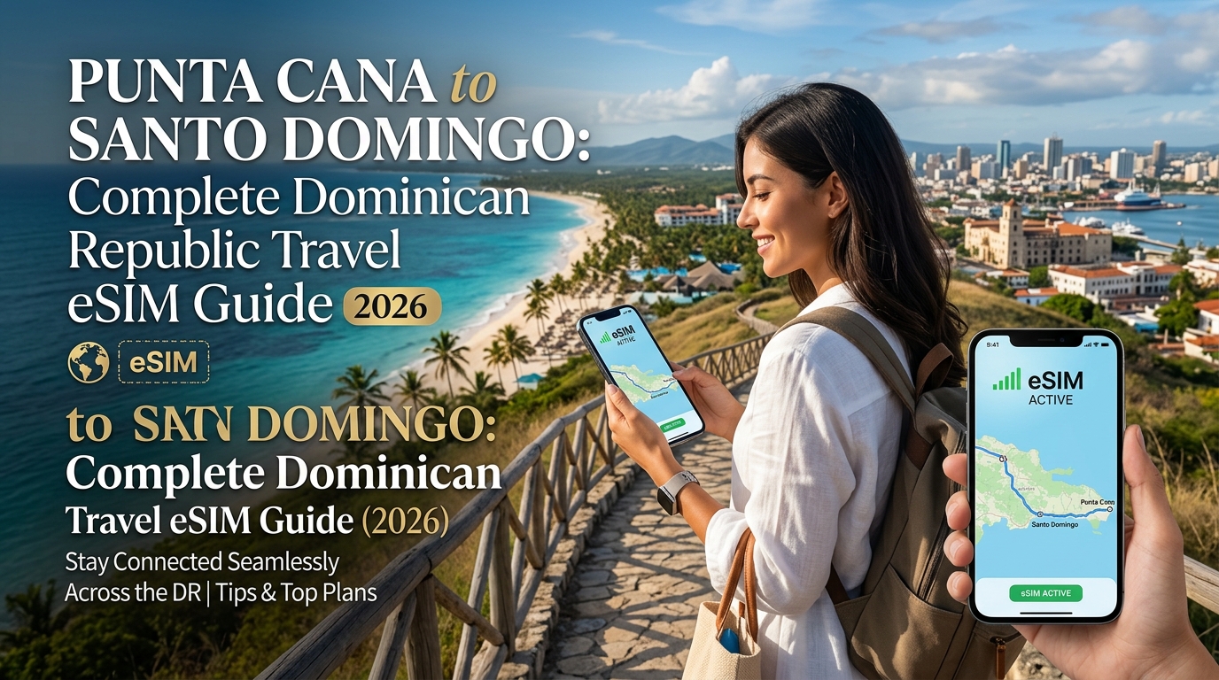 Punta Cana to Santo Domingo: Complete Dominican Republic Travel eSIM Guide (2026)