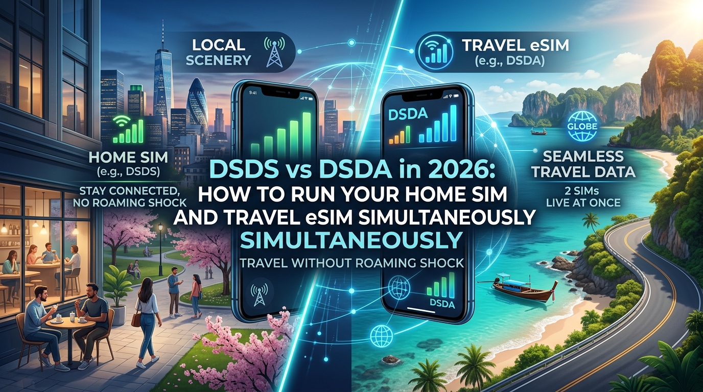 DSDS vs DSDA in 2026: How to Run Your Home SIM and Travel eSIM Simultaneously Without Roaming Shock