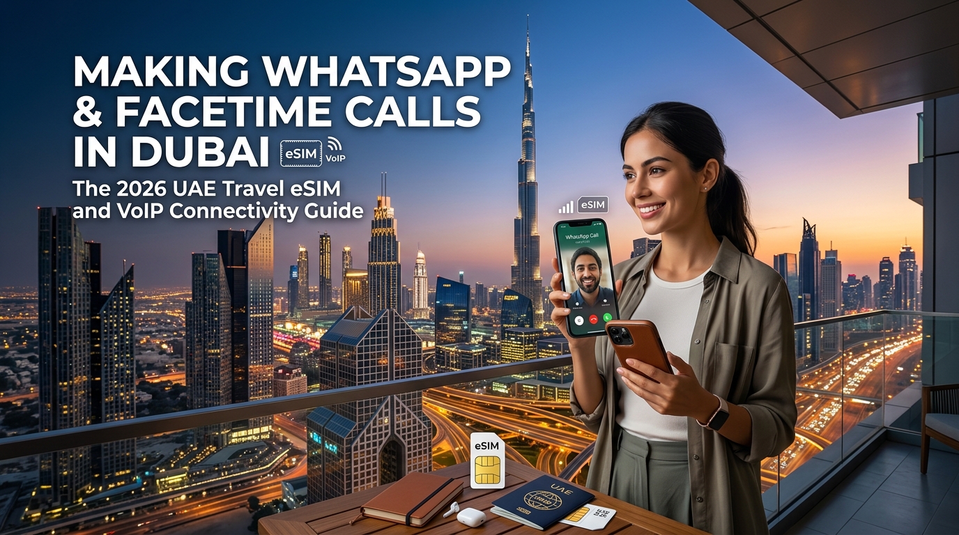 Making WhatsApp and FaceTime Calls in Dubai: The 2026 UAE Travel eSIM and VoIP Connectivity Guide