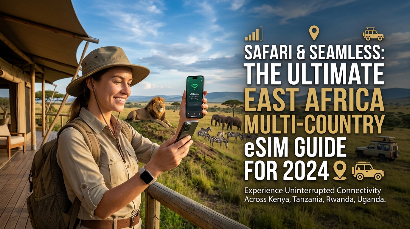 Safari y conectividad sin complicaciones: la guía definitiva de eSIM para varios países de África Oriental para 2024