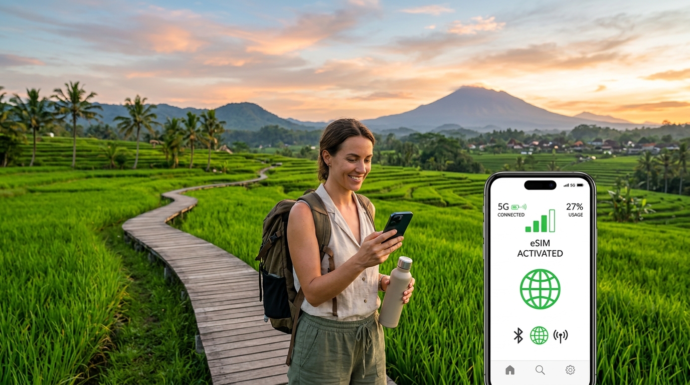 綠色旅遊：eSIM 如何讓您的旅程更環保、更緊密連繫