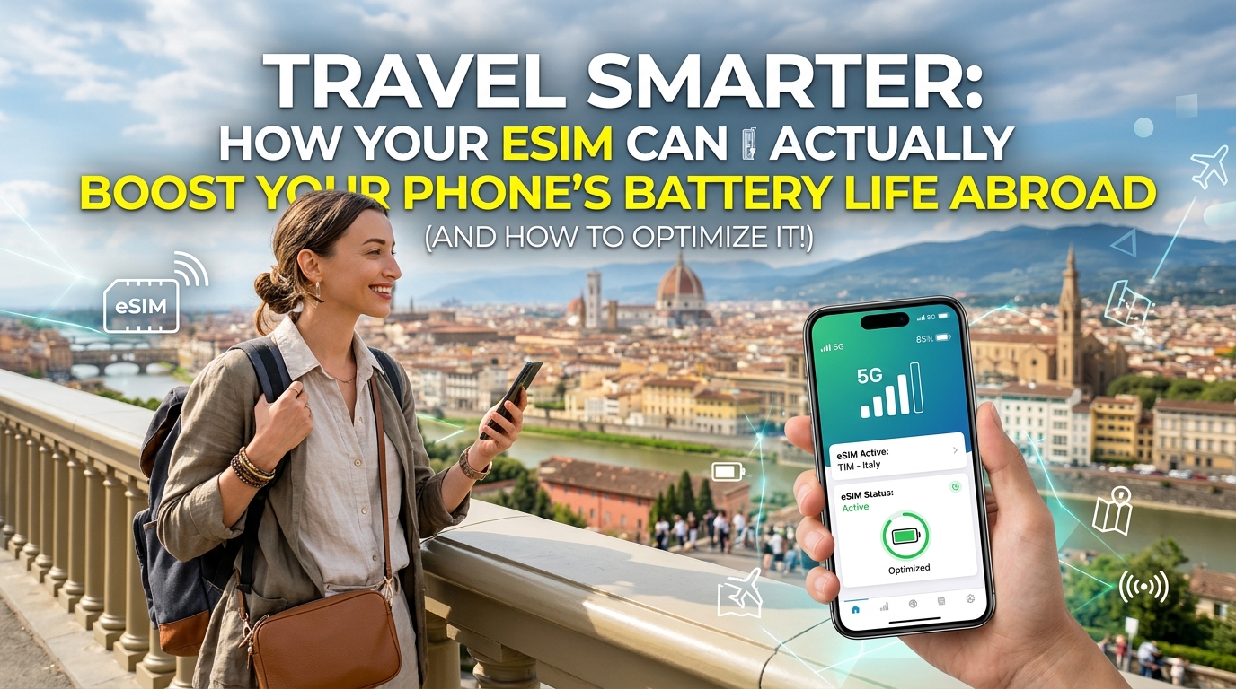 Travel Smarter: How Your eSIM Can Actually BOOST Your Phone's Battery Life Abroad (and How to Optimize It!)