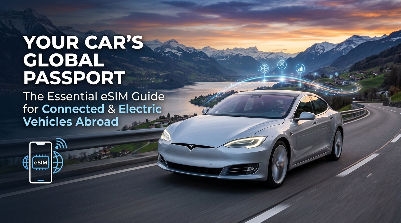 Your Car's Global Passport: The Essential eSIM Guide for Connected & Electric Vehicles Abroad