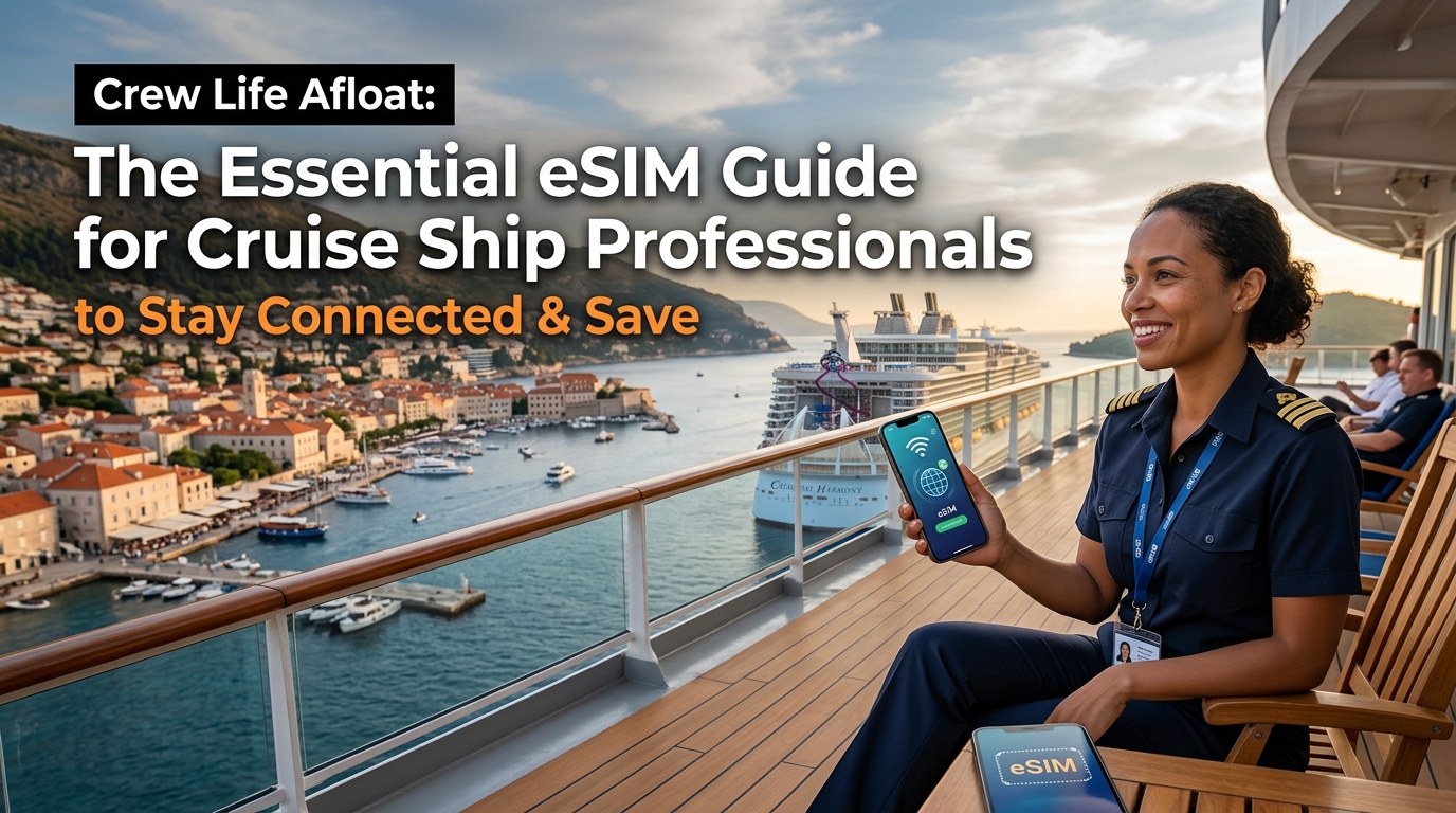 Crew Life Afloat: The Essential eSIM Guide for Cruise Ship Professionals to Stay Connected & Save