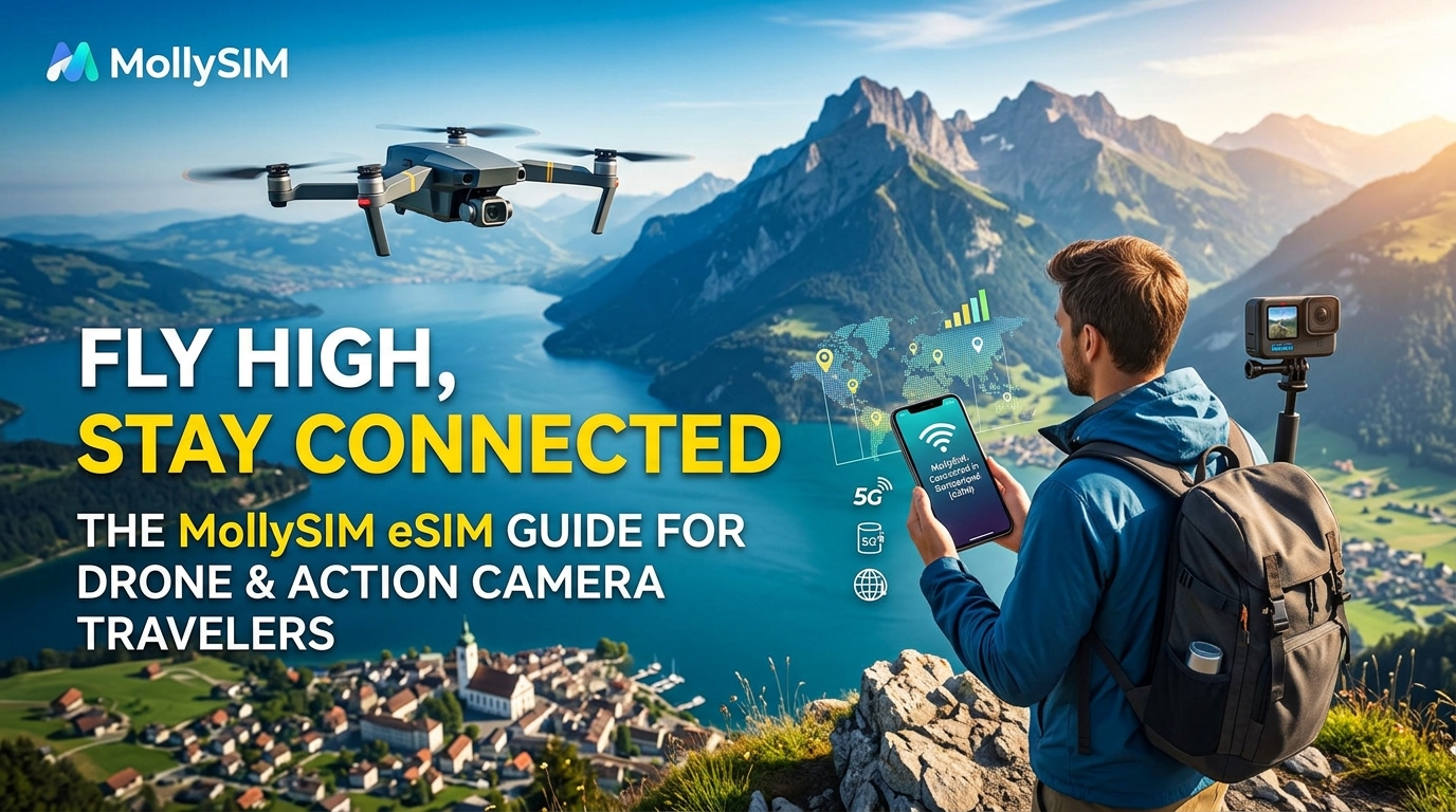 Fly High, Stay Connected: The MollySIM eSIM Guide for Drone & Action Camera Travelers