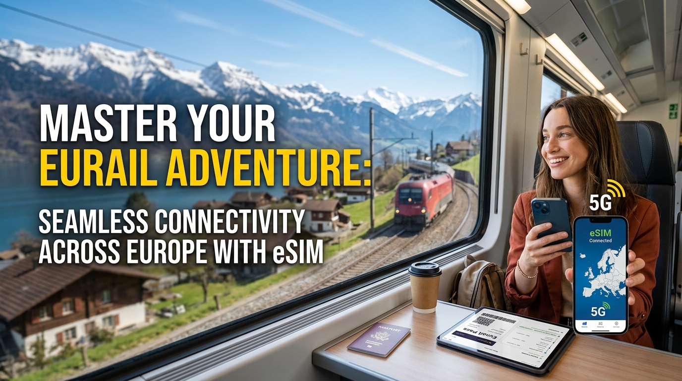 Master Your Eurail Adventure: Seamless Connectivity Across Europe with eSIM