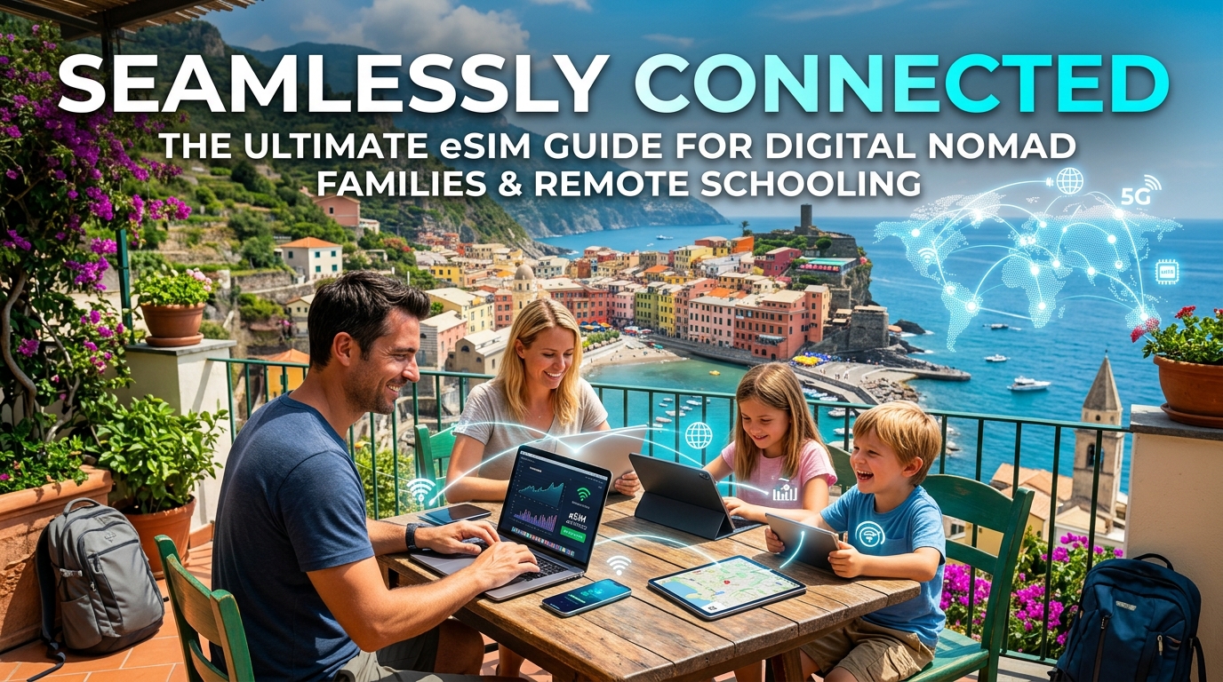 Seamlessly Connected: The Ultimate eSIM Guide for Digital Nomad Families & Remote Schooling