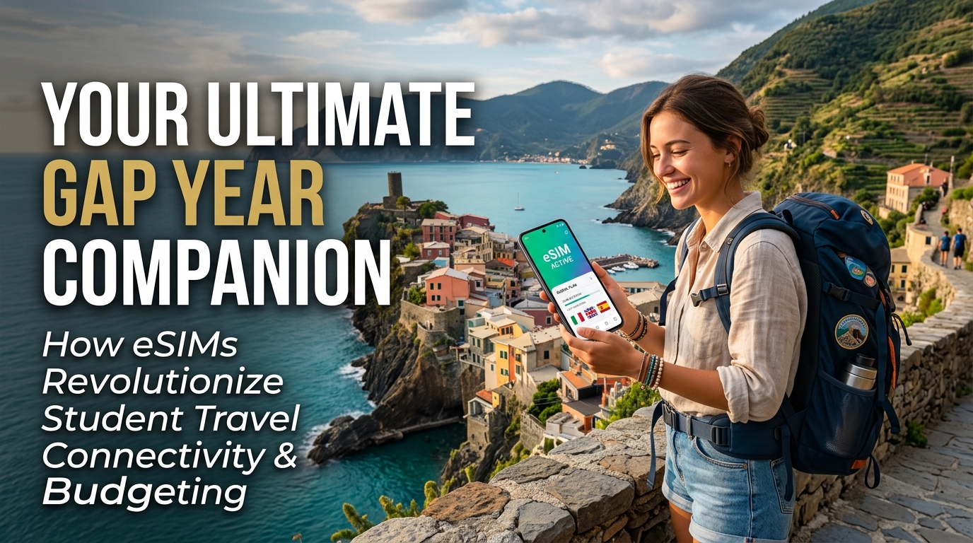 Your Ultimate Gap Year Companion: How eSIMs Revolutionize Student Travel Connectivity & Budgeting