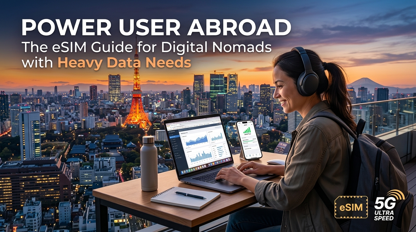 Power User Abroad: The eSIM Guide for Digital Nomads with Heavy Data Needs