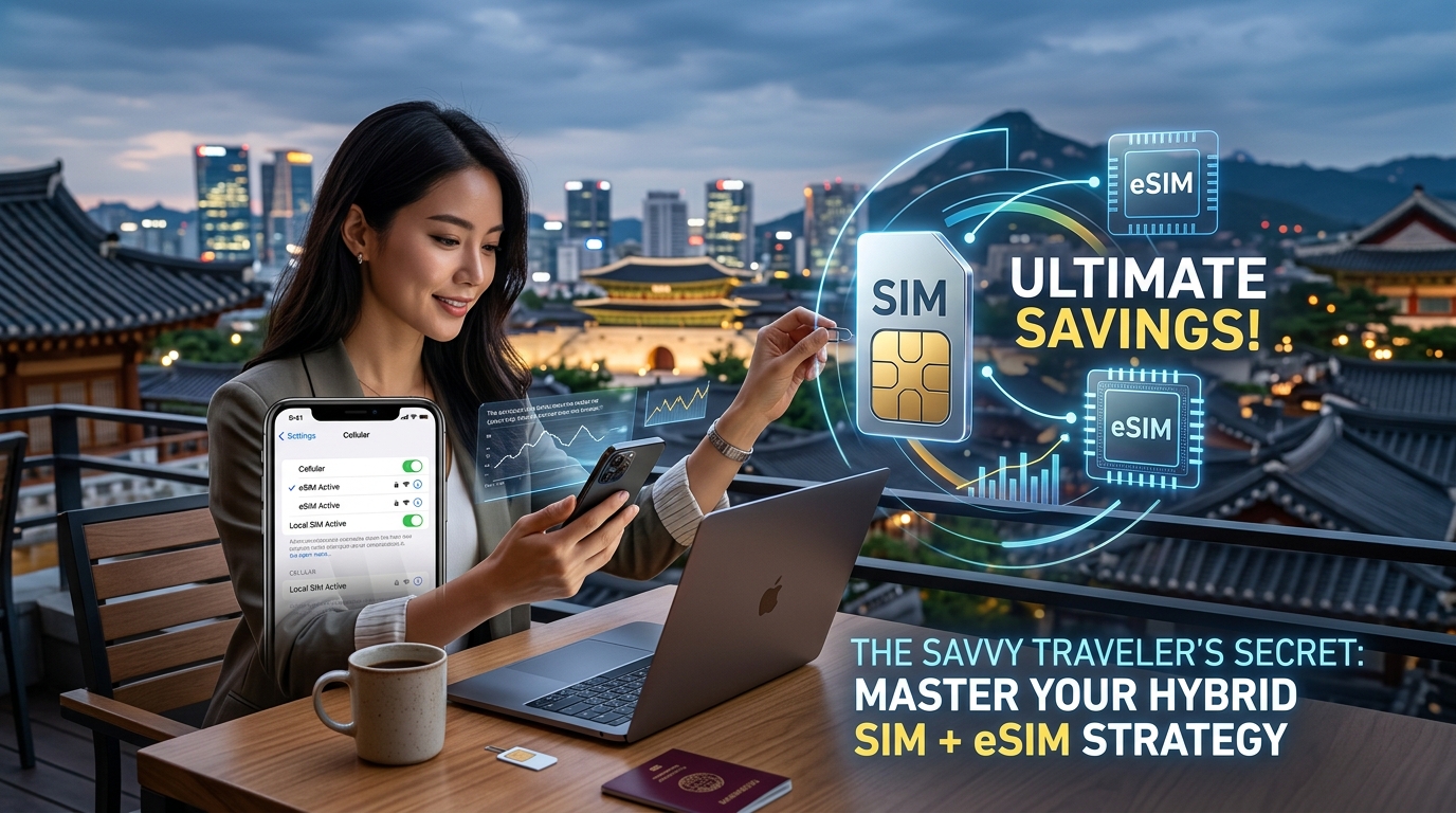 Rahsia Pengembara Bijak: Kuasai Strategi SIM Hibrid + eSIM Anda untuk Penjimatan Maksimum