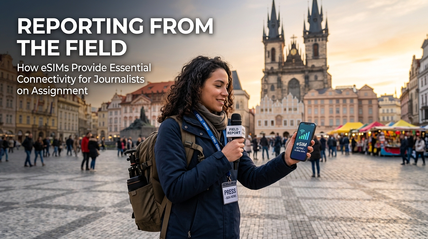 Reporting from the Field: How eSIMs Provide Essential Connectivity for Journalists on Assignment
