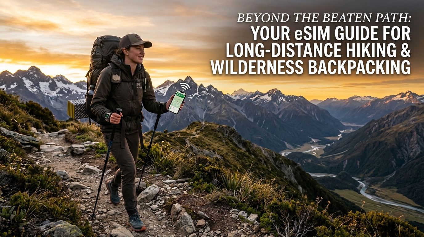 Beyond the Beaten Path: Your eSIM Guide for Long-Distance Hiking & Wilderness Backpacking