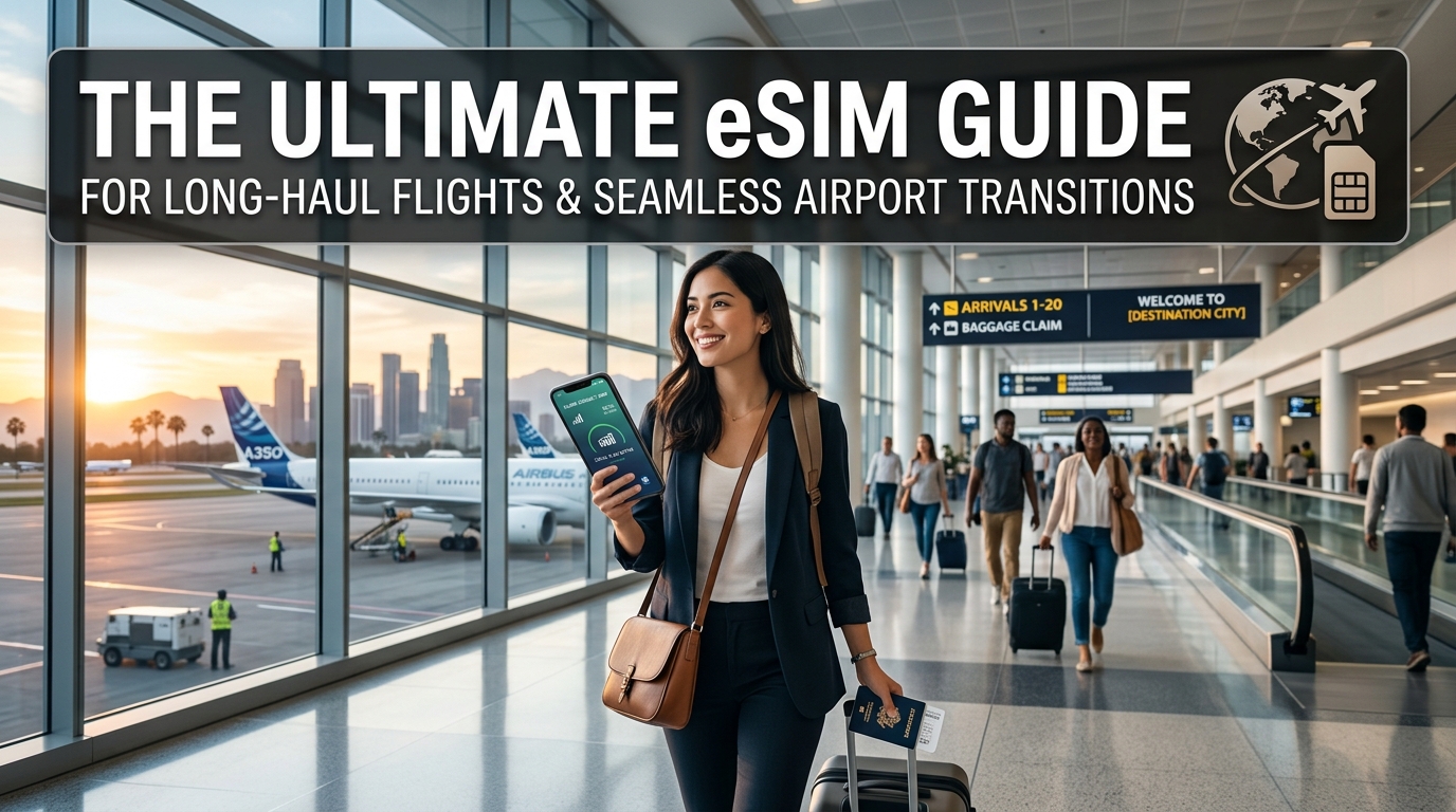 The Ultimate eSIM Guide for Long-Haul Flights & Seamless Airport Transitions