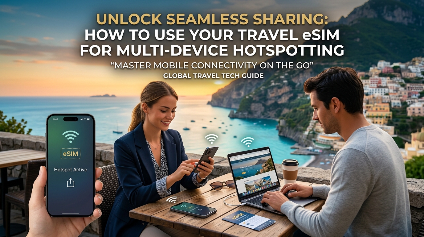 Unlock Seamless Sharing: How to Use Your Travel eSIM for Multi-Device Hotspotting