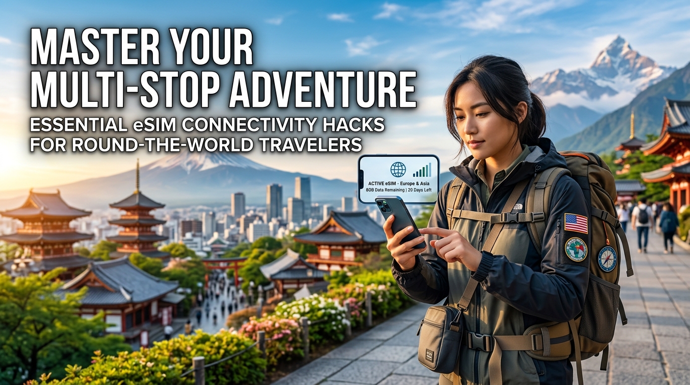 Master Your Multi-Stop Adventure: Essential eSIM Connectivity Hacks for Round-the-World Travelers