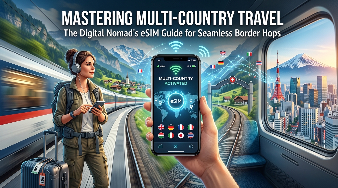 Digital Nomad: คู่มือ eSIM สำหรับการเดินทางหลายประเทศและการข้ามพรมแดนอย่างราบรื่น