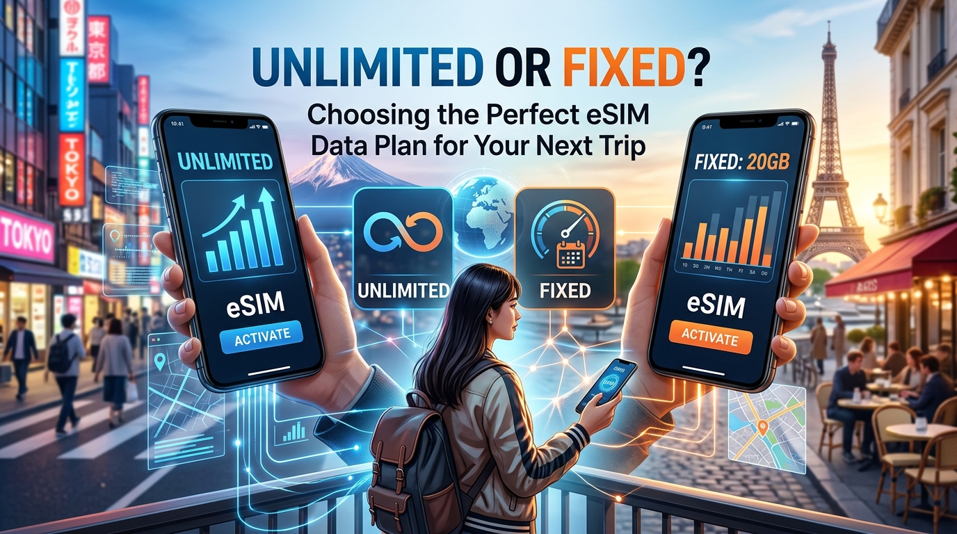 Unlimited or Fixed? Choosing the Perfect eSIM Data Plan for Your Next Trip