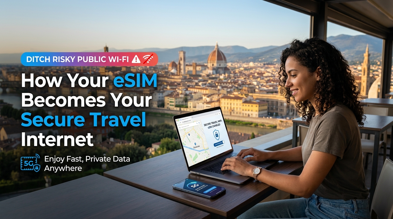 Ditch Risky Public Wi-Fi: How Your eSIM Becomes Your Secure Travel Internet