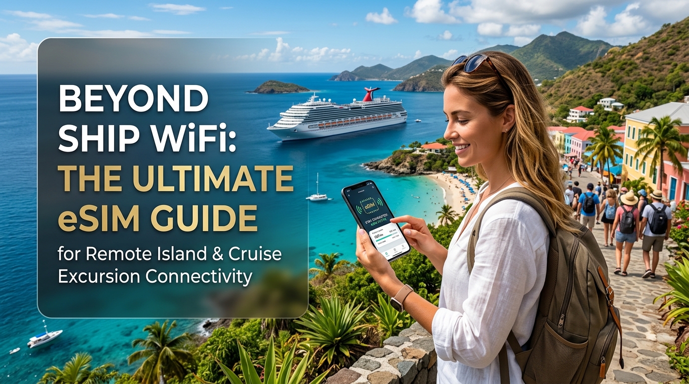 Beyond Ship WiFi: The Ultimate eSIM Guide for Remote Island & Cruise Excursion Connectivity