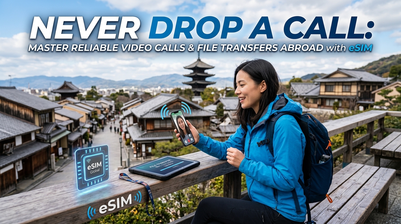 Never Drop a Call: Master Reliable Video Calls & File Transfers Abroad with eSIM