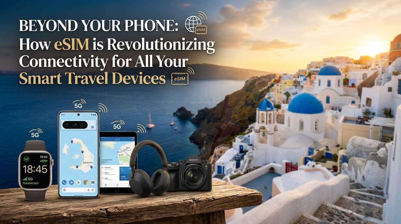 Beyond Your Phone: How eSIM is Revolutionizing Connectivity for All Your Smart Travel Devices