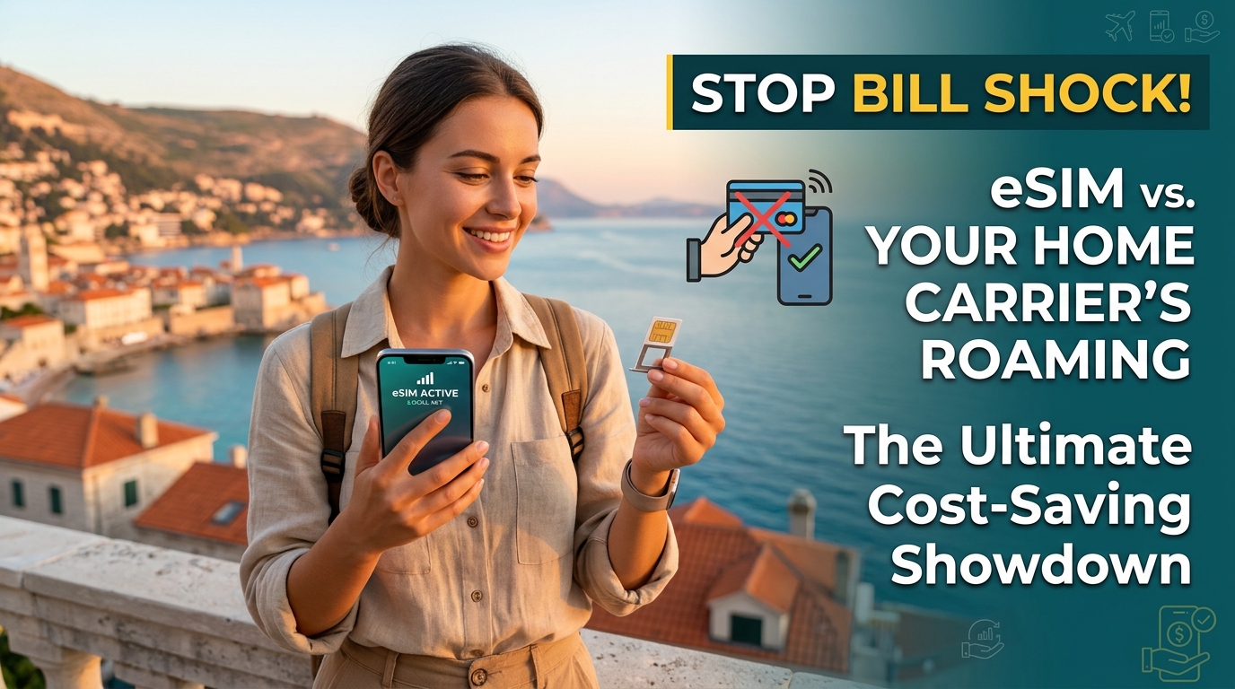 Stop Bill Shock! eSIM vs. Your Home Carrier's Roaming: The Ultimate Cost-Saving Showdown