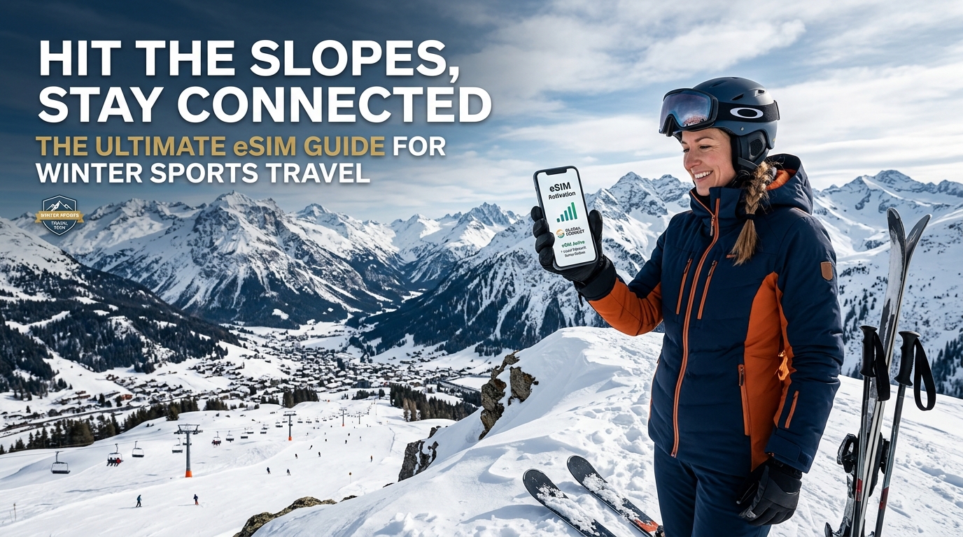 Auf die Pisten, bleib in Verbindung: Der ultimative eSIM-Guide für Winterreisen