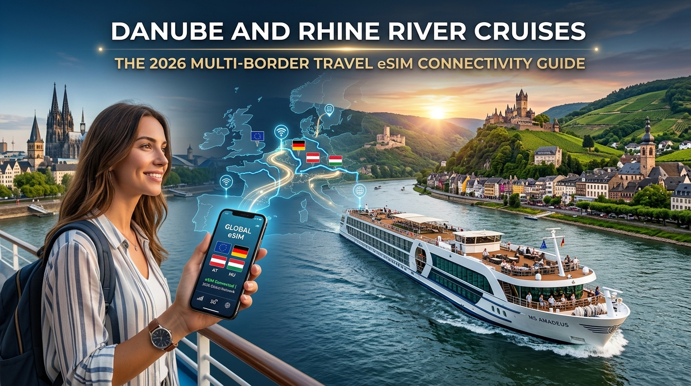 Danube and Rhine River Cruises: The 2026 Multi-Border Travel eSIM Connectivity Guide