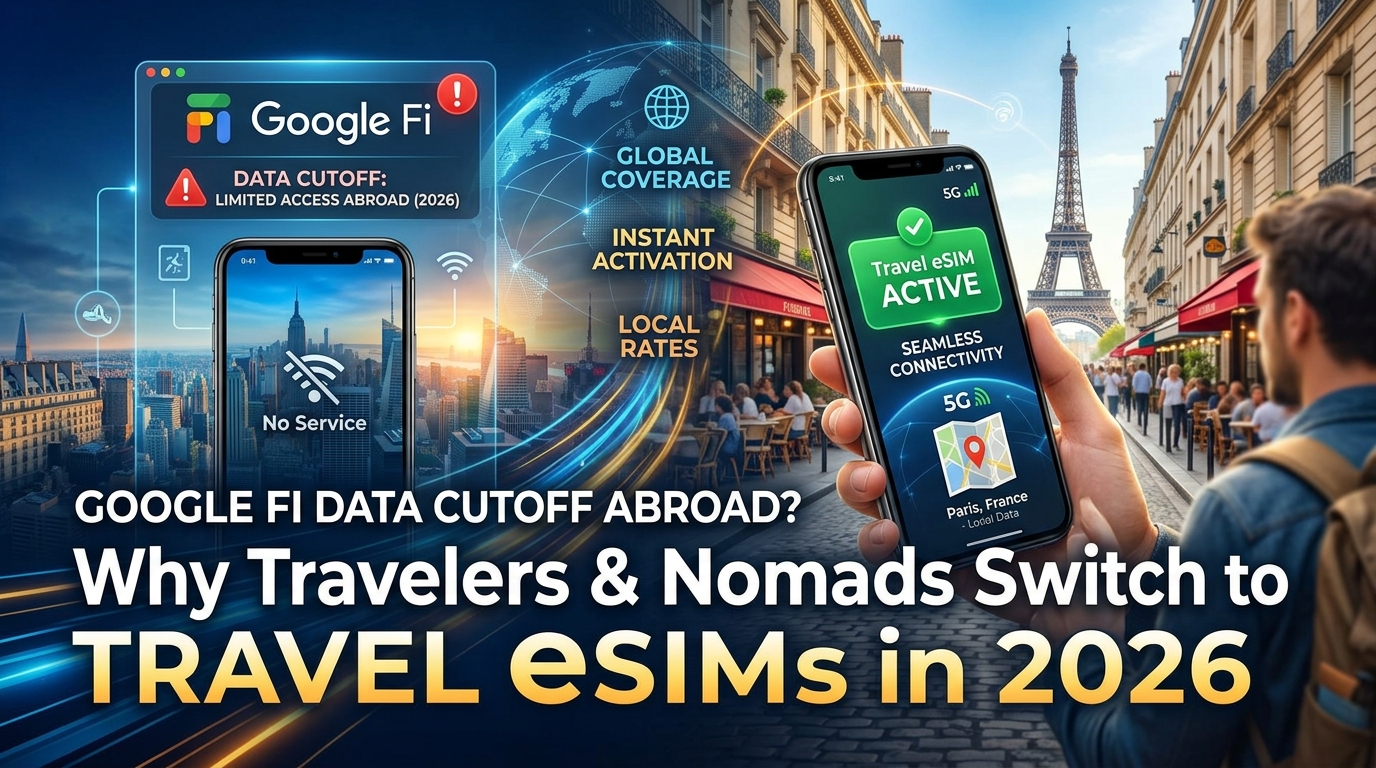 Google Fi Data Cutoff Abroad? Why Travelers & Nomads Switch to Travel eSIMs in 2026