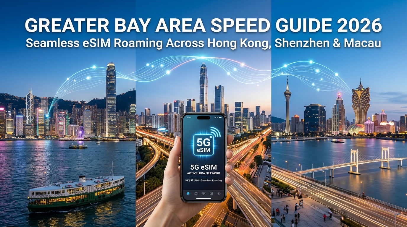 Greater Bay Area Speed Guide 2026: Seamless eSIM Roaming Across Hong Kong, Shenzhen & Macau