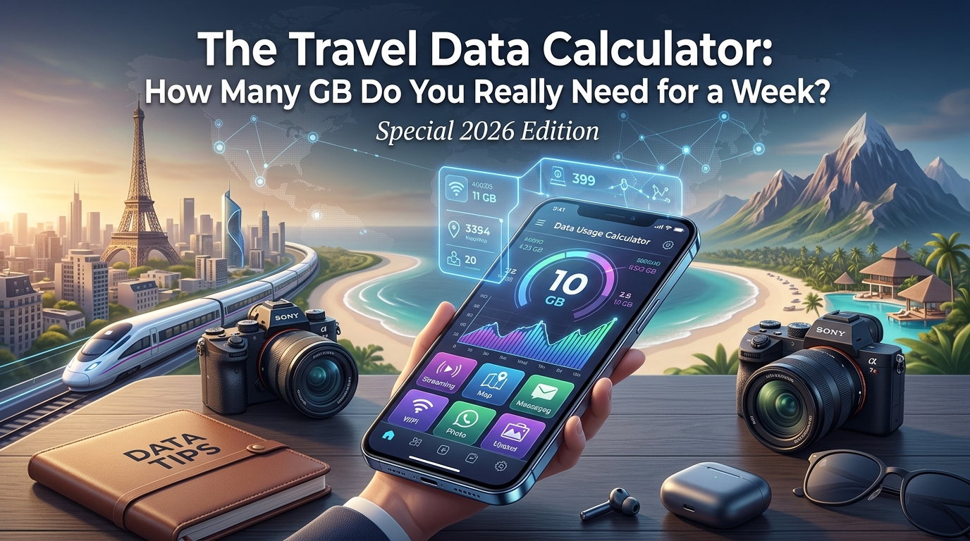 The Travel Data Calculator: How Many GB Do You Really Need for a Week? (Special 2026 Edition)