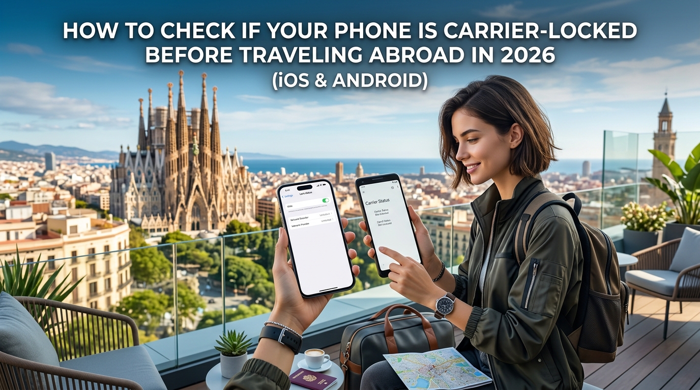 How to Check If Your Phone Is Carrier-Locked Before Traveling Abroad in 2026 (iOS & Android)