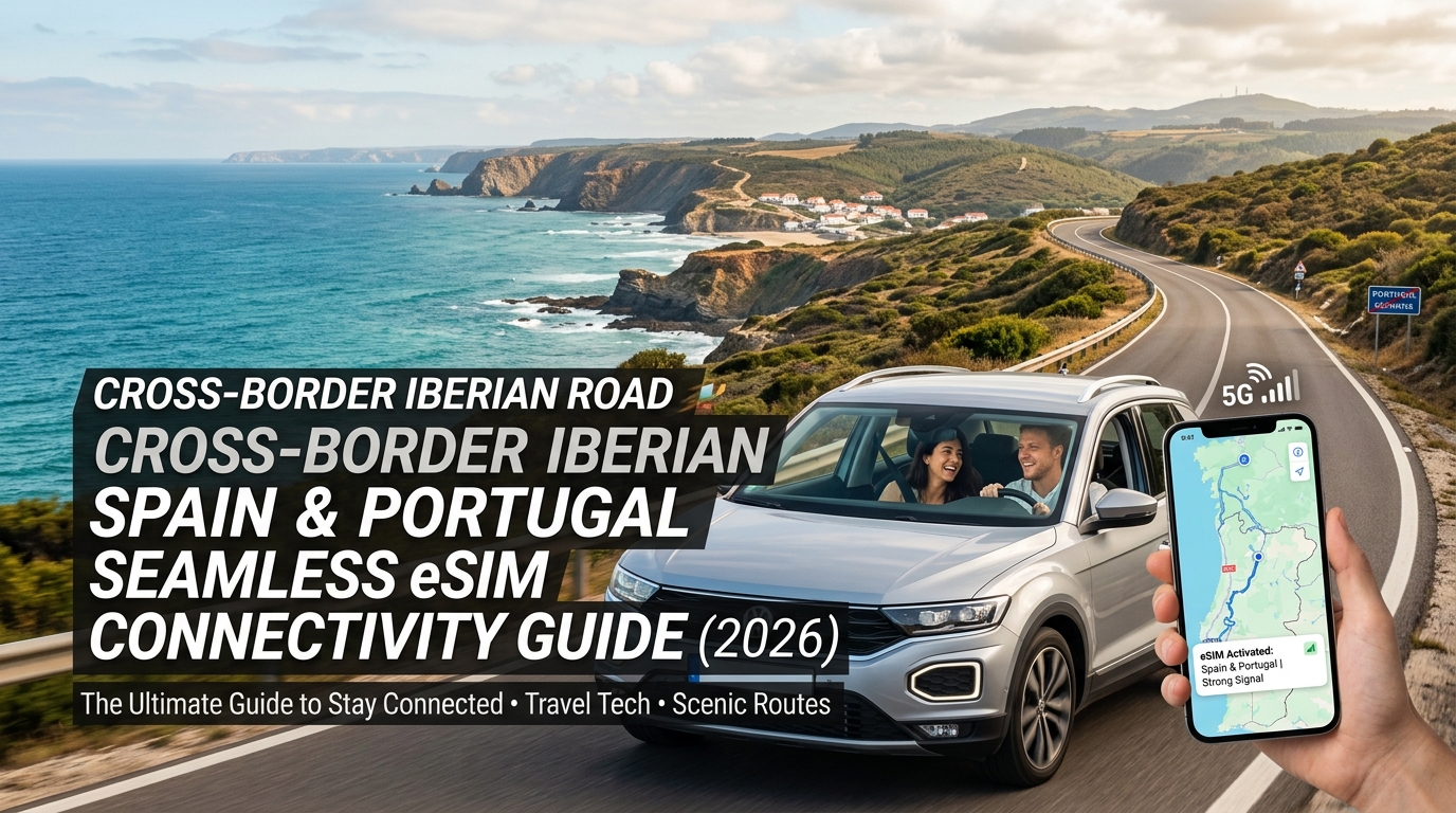 Cross-Border Iberian Road Trip: Spain & Portugal Seamless eSIM Connectivity Guide (2026)