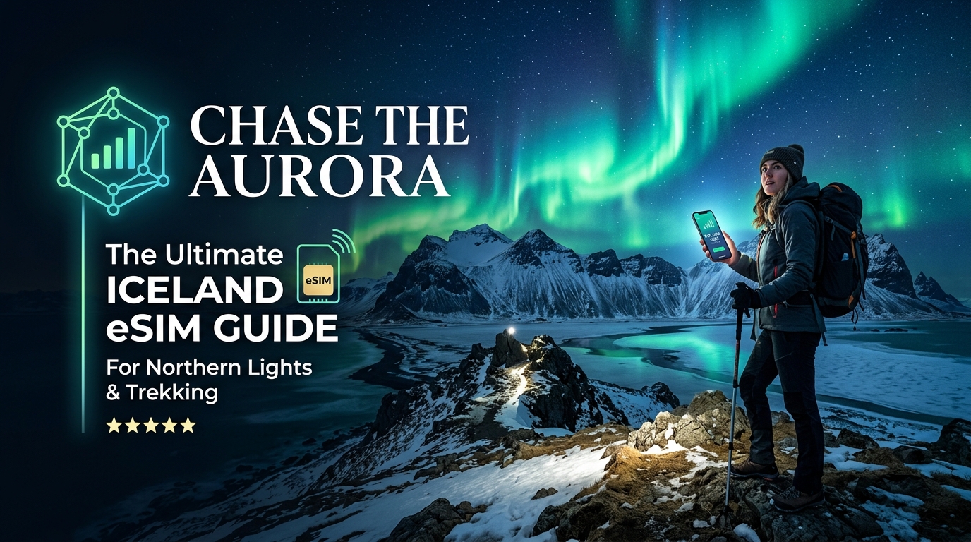 Chase the Aurora: The Ultimate Iceland eSIM Guide for Northern Lights & Trekking