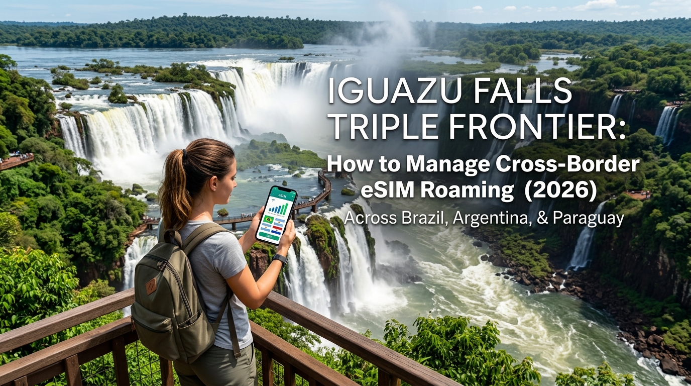 Iguazu Falls Triple Frontier: How to Manage Cross-Border eSIM Roaming Across Brazil, Argentina, and Paraguay (2026)