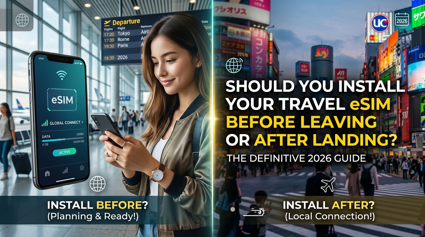 Should You Install Your Travel eSIM Before Leaving or After Landing? The Definitive 2026 Guide